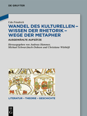 cover image of Wandel des Kulturellen – Wissen der Rhetorik – Wege der Metapher